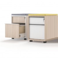 Narbutas Rollcontainer  Modell NOVA mit 2 oder 3 Schübe abschließbar