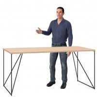 Designer Schreibtisch EI klassisch 160 oder 180cm