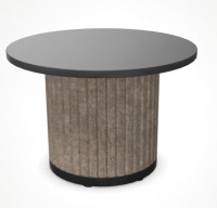 Narbutas Beistelltisch PARTHOS Coffee Table Rund PET-Filz B19 Sandbeige