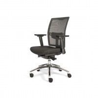 CHAIRSUPPLY.EU 706+ Edition alu Drehstuhl Netz 4D-Armlehne schwarz